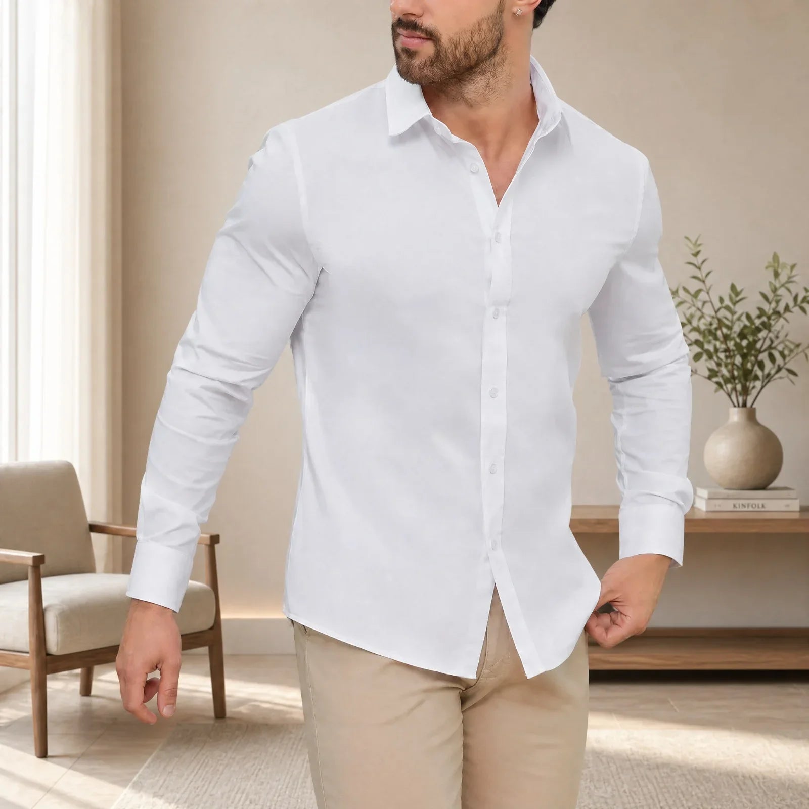 DiCaprio™ Shirt with Slim Fit and Smart Stretch