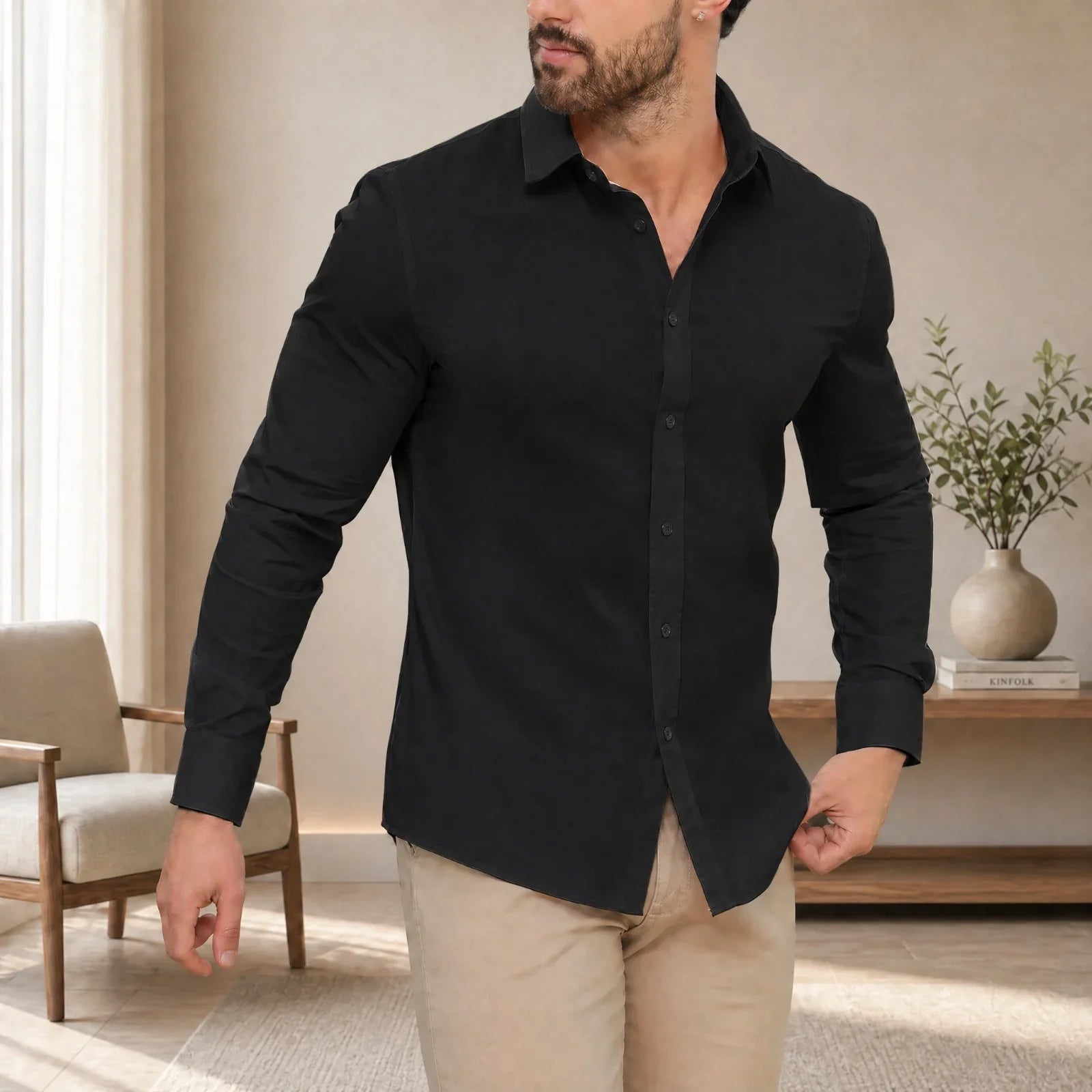 DiCaprio™ Shirt with Slim Fit and Smart Stretch