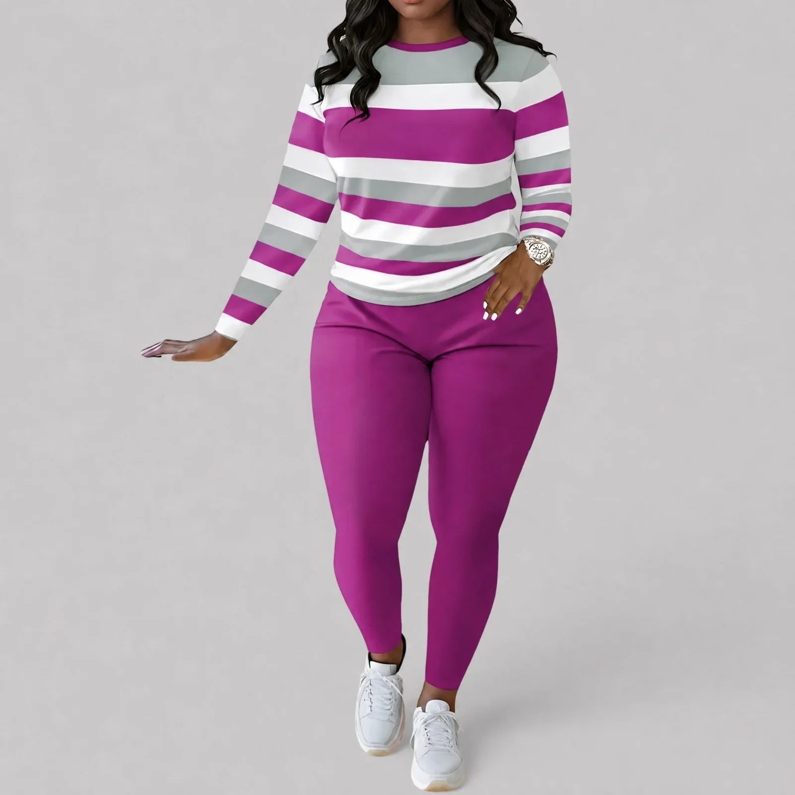 Alice™ Set with Striped Print and Sculpting Fit