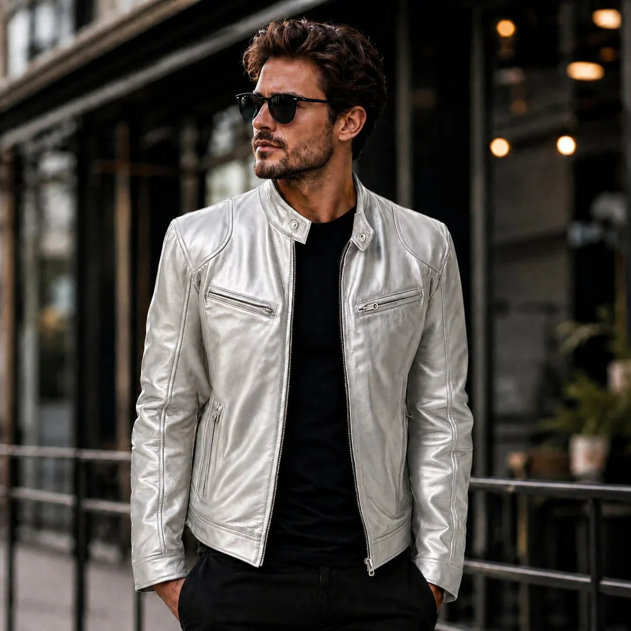 Yakuza™ Jacket in Premium Leather with a Minimalist, Timeless Design