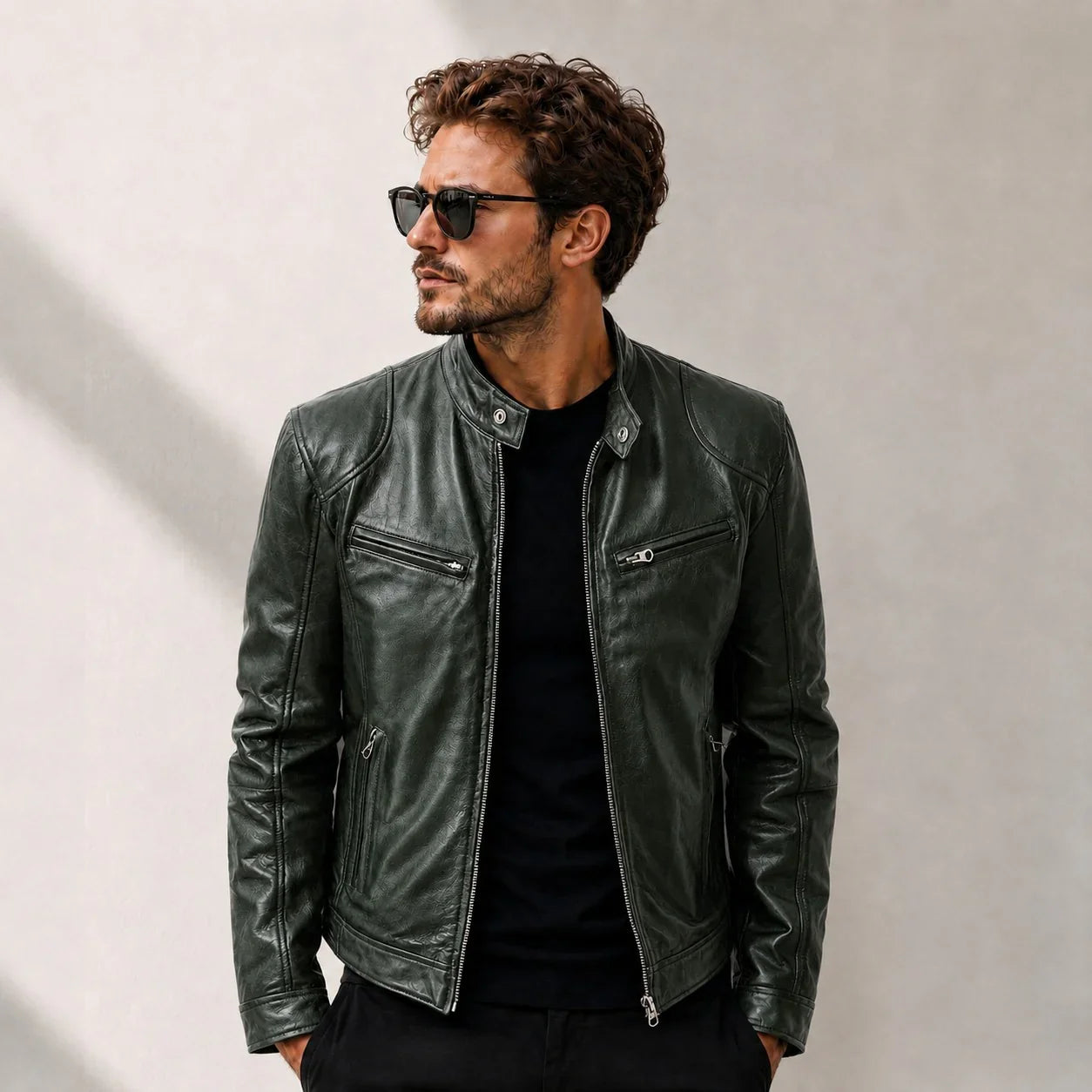 Yakuza™ Jacket in Premium Leather with a Minimalist, Timeless Design