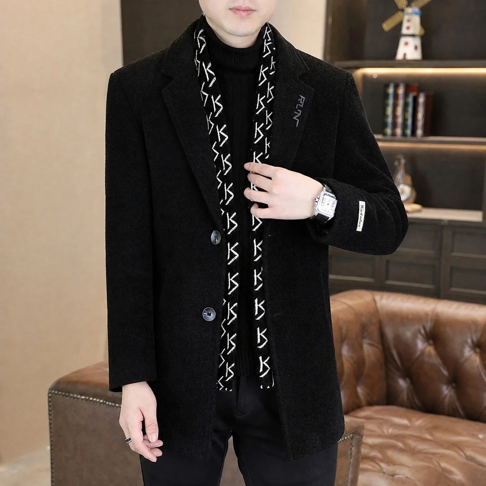 Meridian™ Coat with Integrated Scarf and Premium Down Thermal Lining!