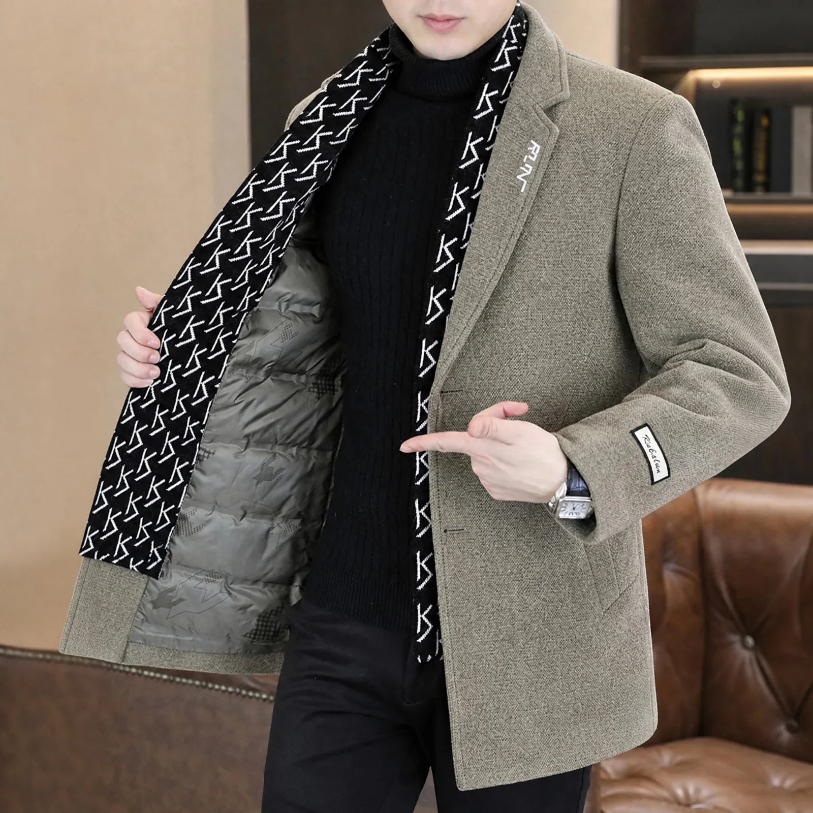 Meridian™ Coat with Integrated Scarf and Premium Down Thermal Lining!