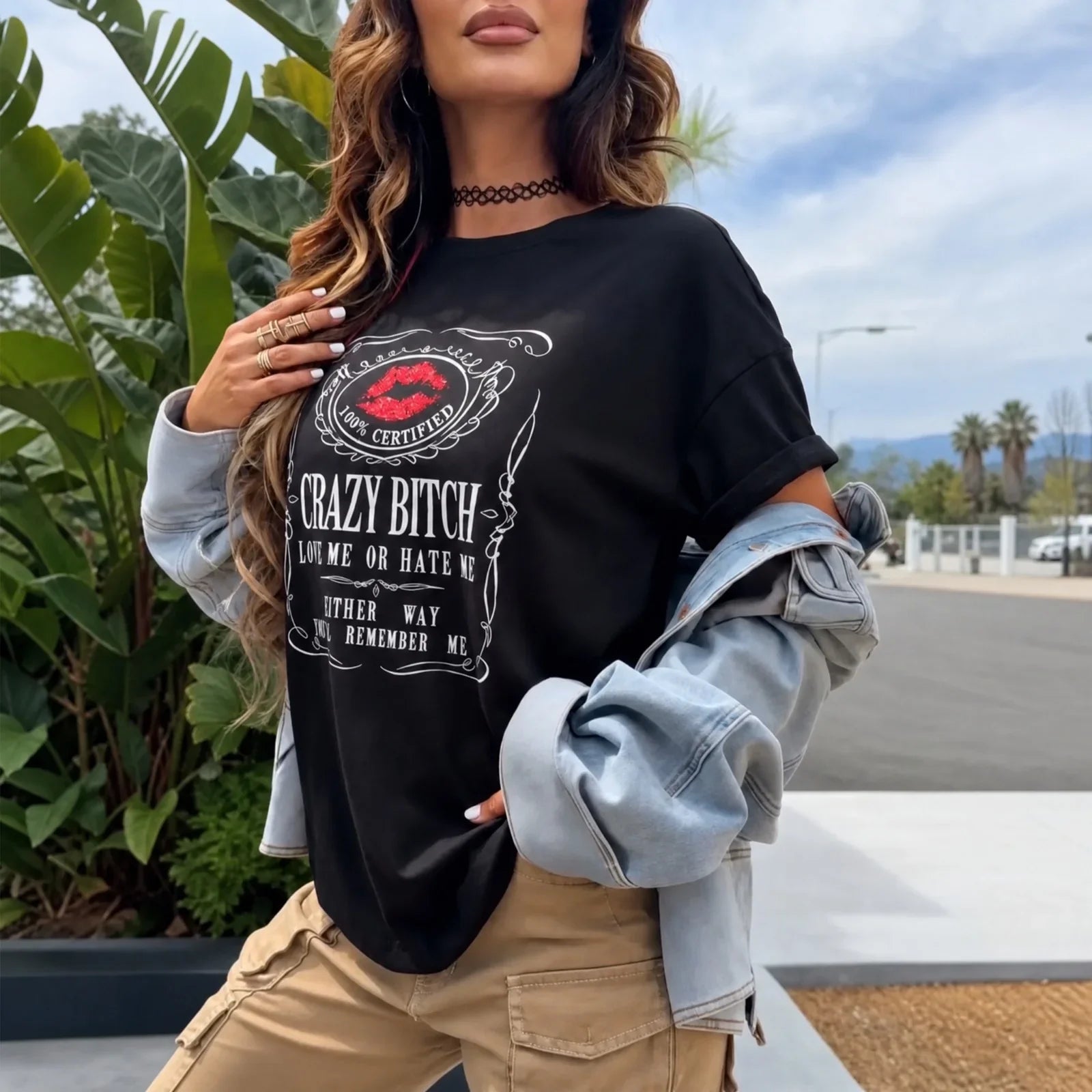 Skye™ Short Sleeve T-Shirt with Vintage-Style Front Graphic
