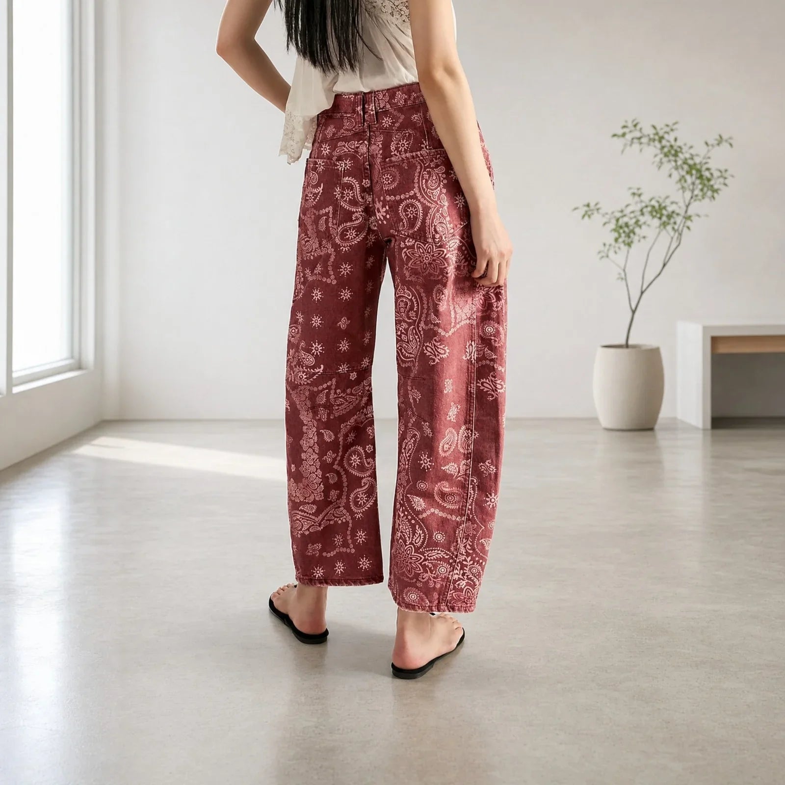 Alvida™ Pants with Floral Print and Wide Fit