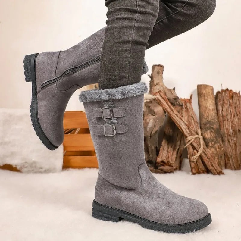 Genevieve™ Mid-Calf Boots with Padded Inner Lining