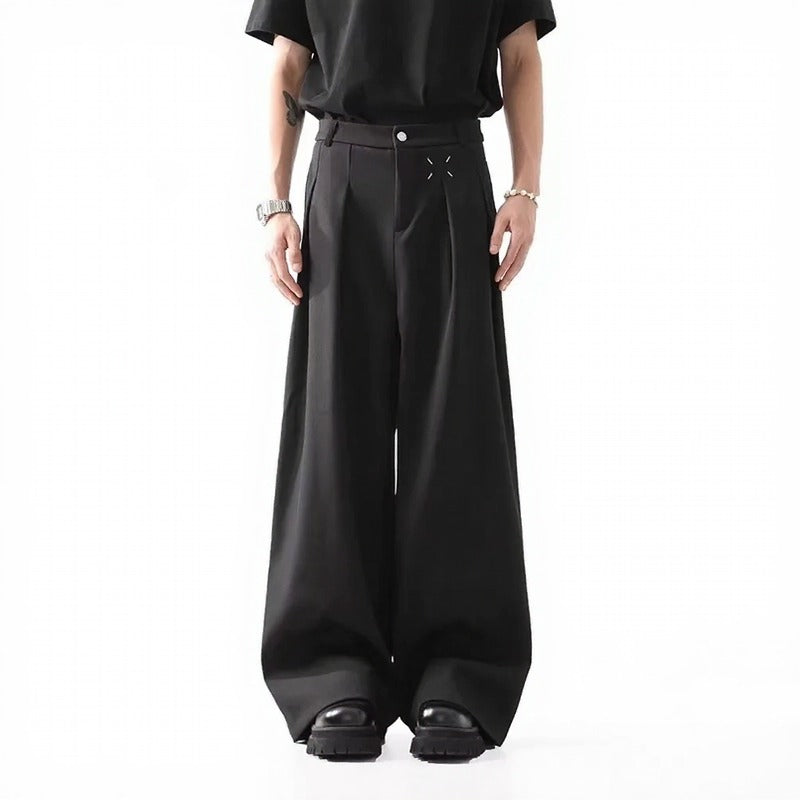 Kronos™ Tailored Wide-Leg Pants With Premium Streetwear Aesthetic