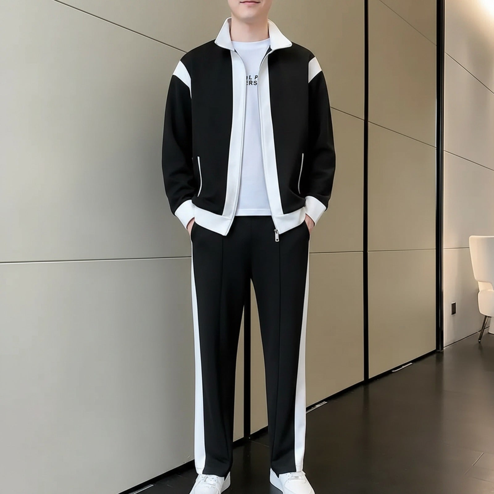 Marseilles™ Set with High Collar and Contrast Panels