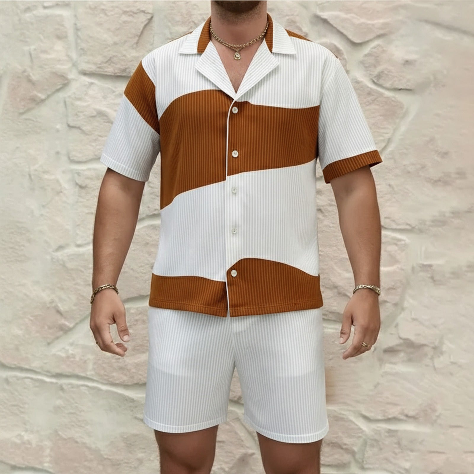 Wilshire™ Textured Knit Set with Two-Tone Design