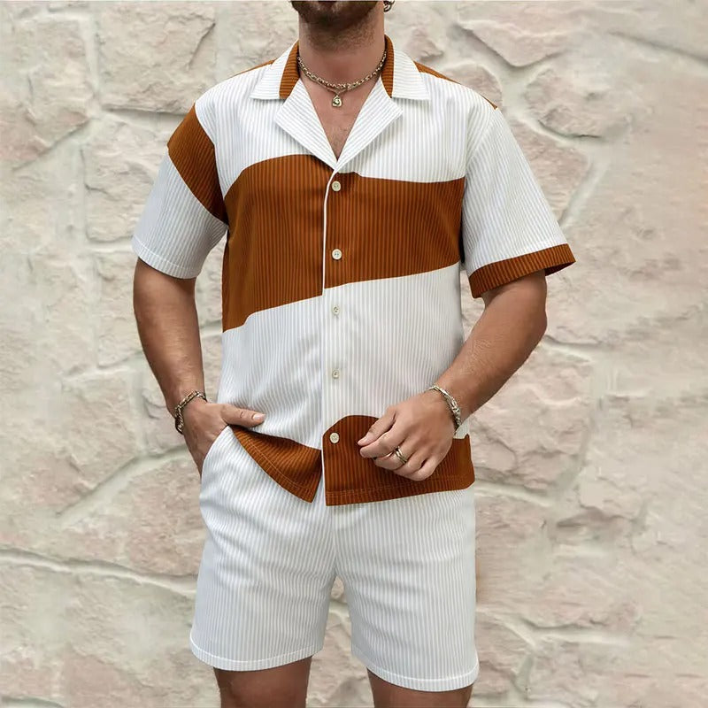 Wilshire™ Textured Knit Set with Two-Tone Design