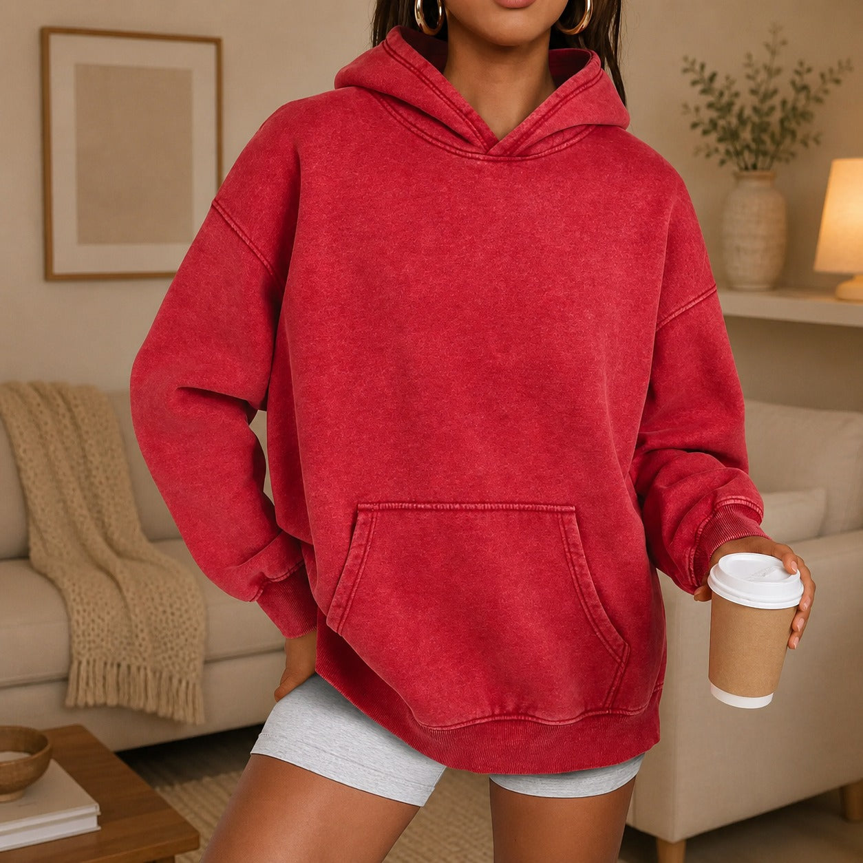 Kaya™ Oversized Hoodie with Kangaroo Pocket