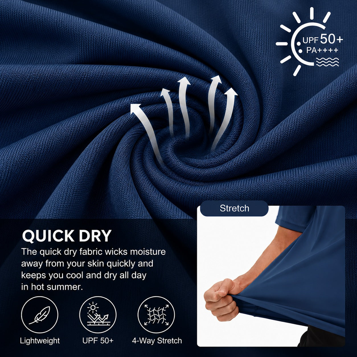 Branson™ T-Shirt with UPF 50+ Sun Protection and DryFit Technology