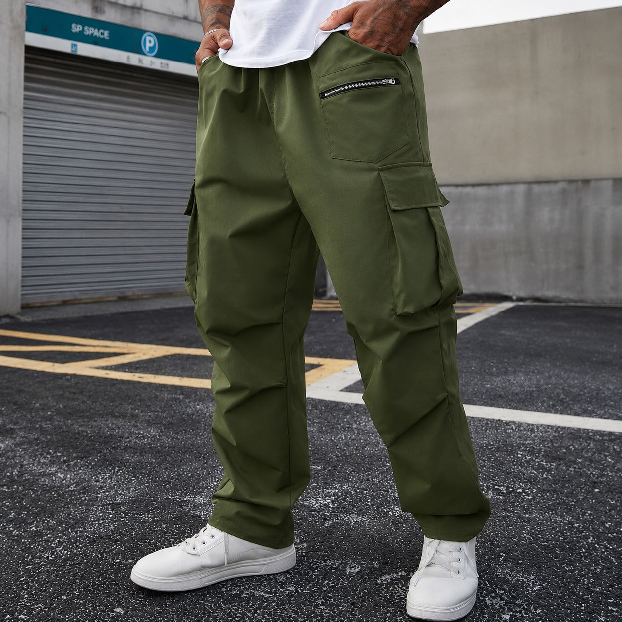 Pants Orson™ with Utility Pockets, Drawstring Waist and Relaxed Fit