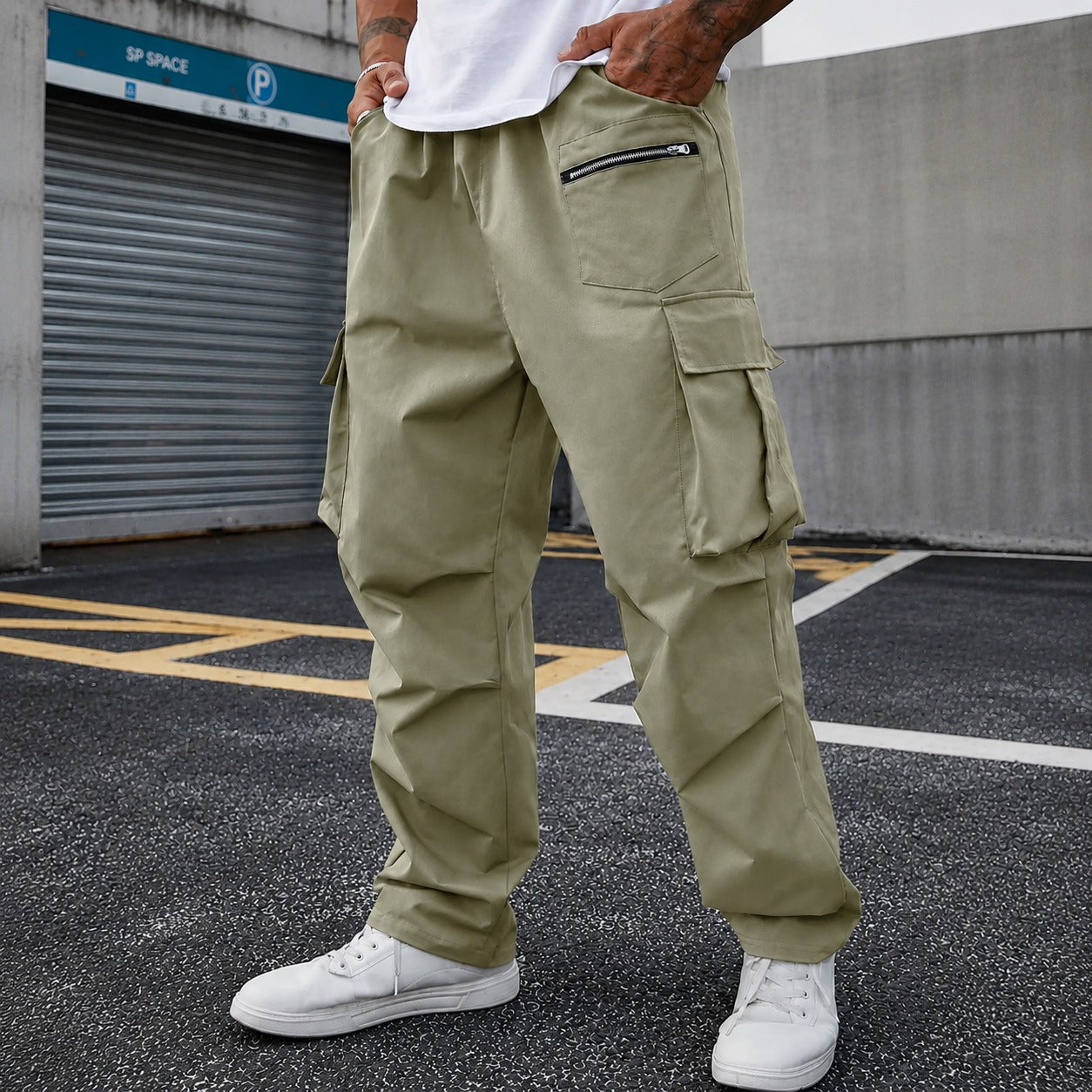 Pants Orson™ with Utility Pockets, Drawstring Waist and Relaxed Fit