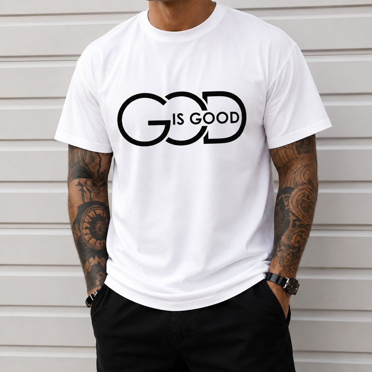 T-Shirt Bishop™ with Front Graphic Print, Relaxed Fit and Crew Neck