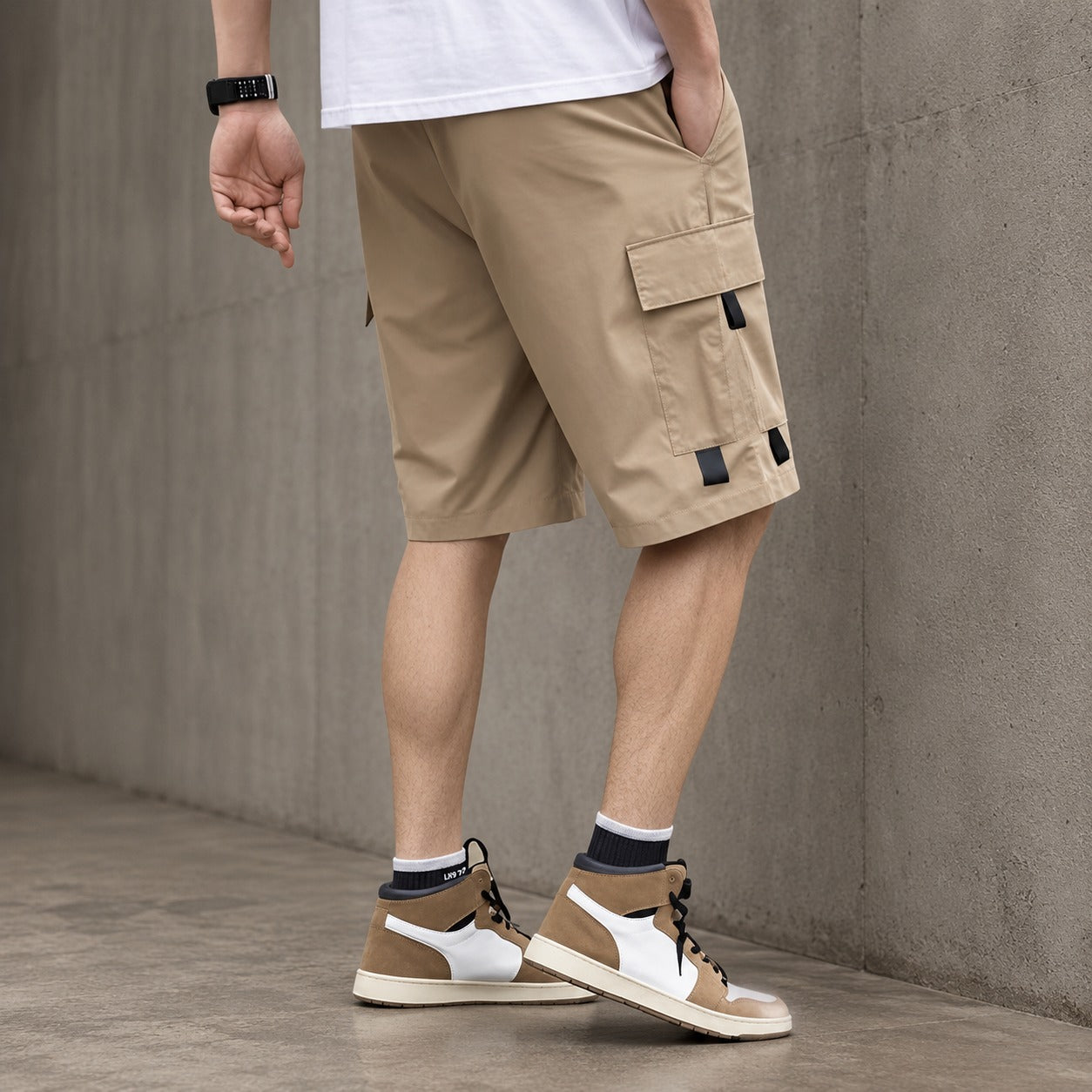 Cargo Shorts Brenor™ with Flap Pockets, Drawstring Waist and Relaxed Fit