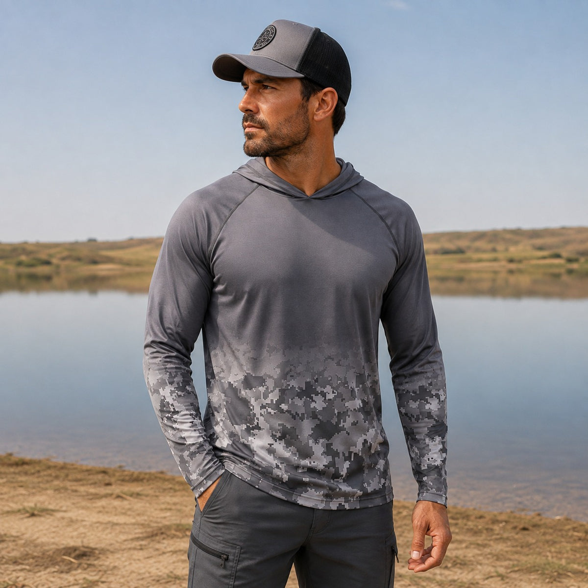 UV Shirt Scott™ with Hood and Breathable Fabric – Ideal for Outdoor Sports