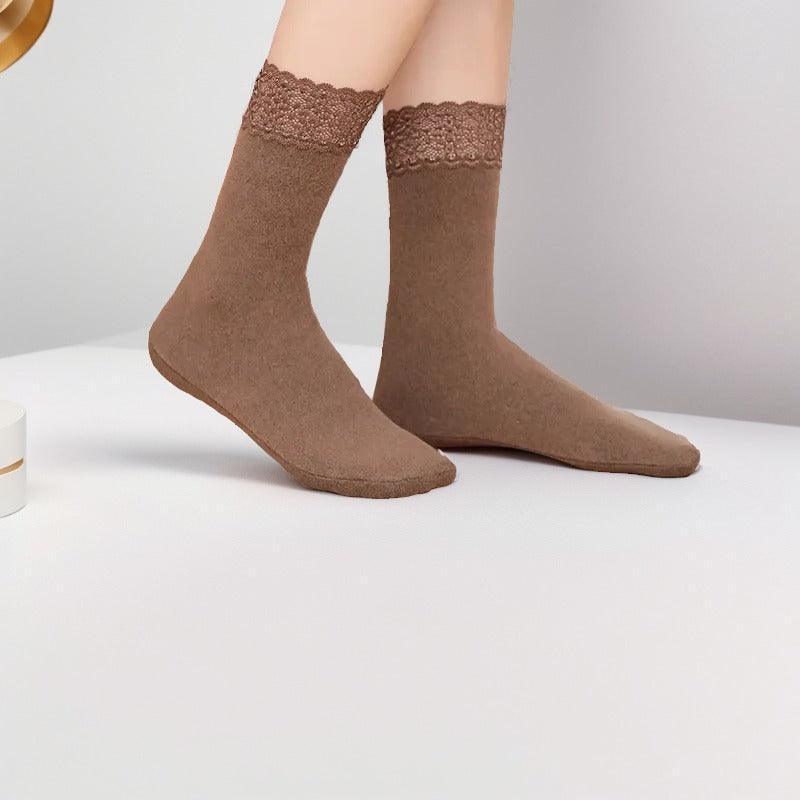 Set of 10 Pairs of Copenhaguen™ Socks / Soft Touch and Glamorous Lace Trim!
