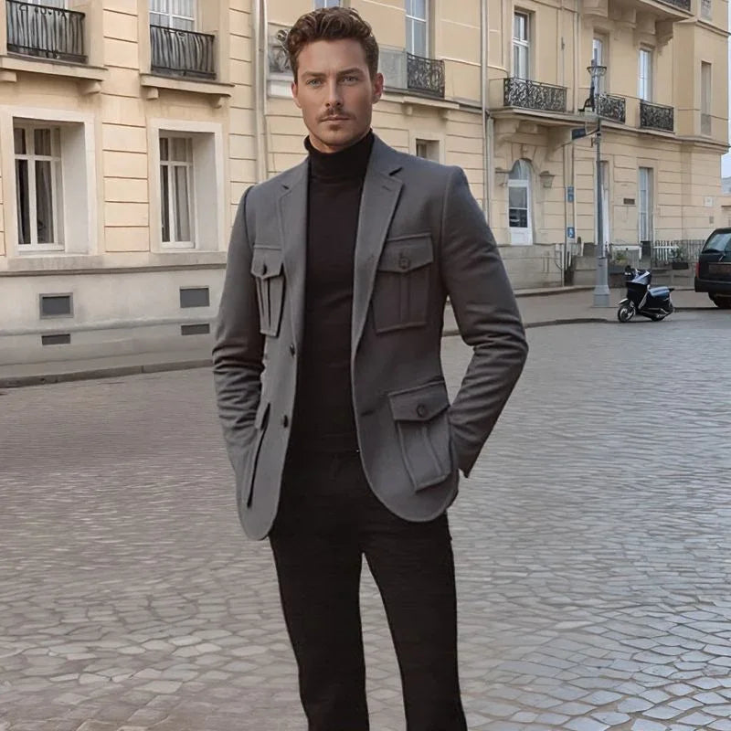 Lauritz™ Casual Blazer with Premium Structured Fabric / The Quiet Luxury of Italian Tailoring!