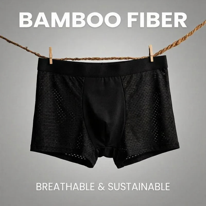 3-Pack- PREMIUM BAMBOO FIBRE BOXER SHORTS