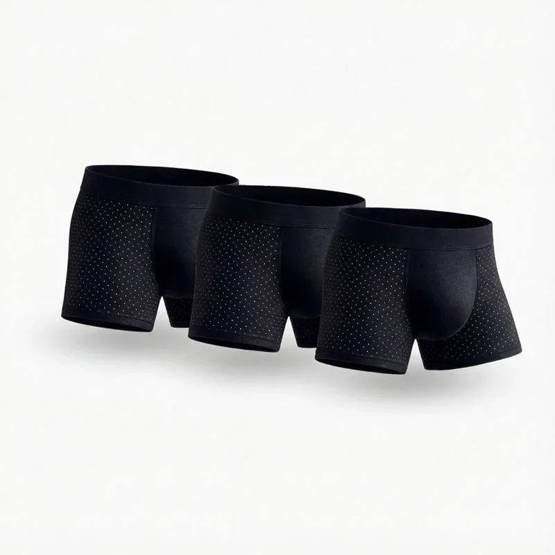 3-Pack- PREMIUM BAMBOO FIBRE BOXER SHORTS