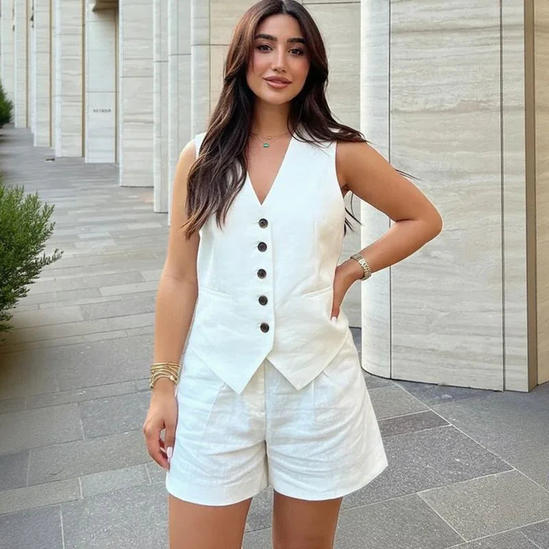 Ipanema™ Set in Casual Cotton Blend Tailoring / Lightweight, Chic, and Timeless!