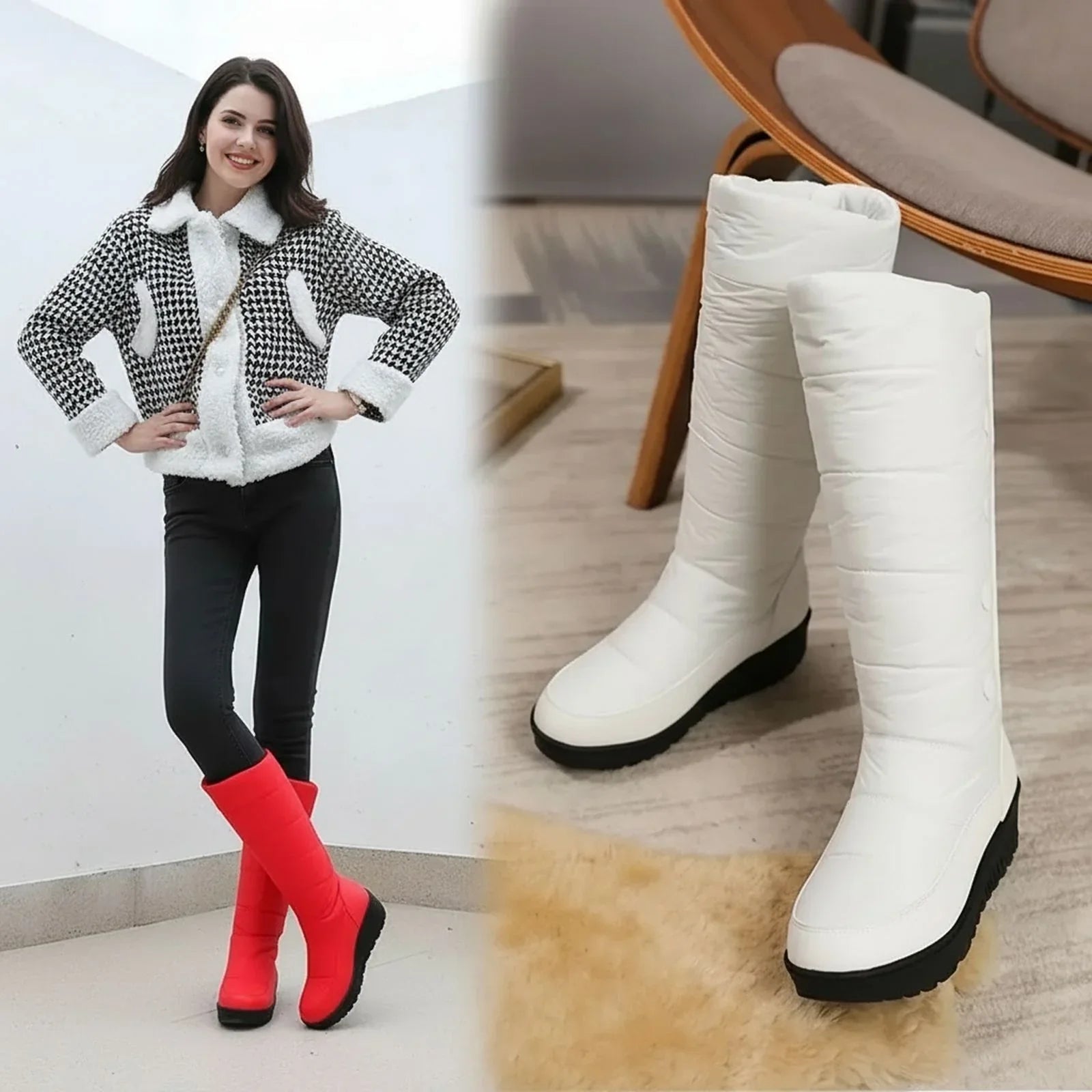 Althea™ Boot with Plush Lining and Thermal Insulation / Warm, Stable, and Protected Feet in Winter!