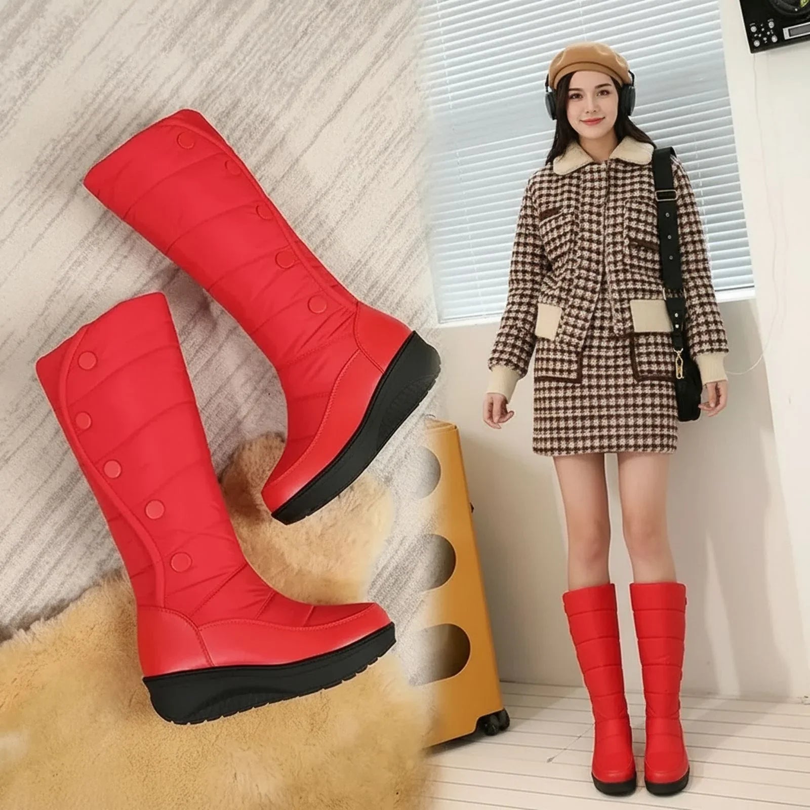 Althea™ Boot with Plush Lining and Thermal Insulation / Warm, Stable, and Protected Feet in Winter!