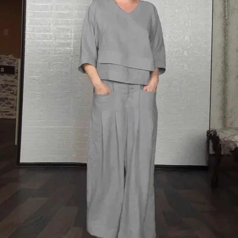 Valenne™ Contemporary Cotton-Linen Set