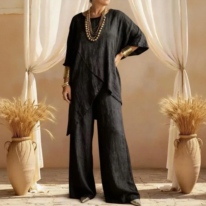 Serenza™ Set with an Asymmetrical Design and Flowing Silhouette