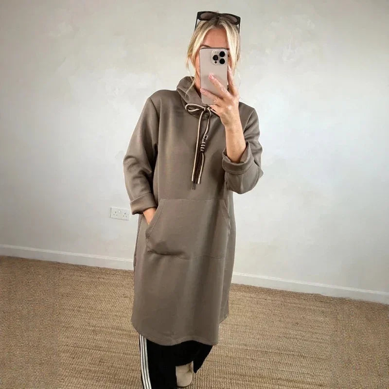 Dalen™ Dress-Style Hoodie with Urban Design