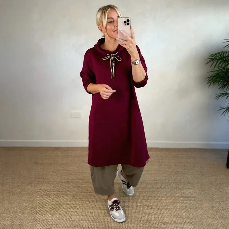Dalen™ Dress-Style Hoodie with Urban Design