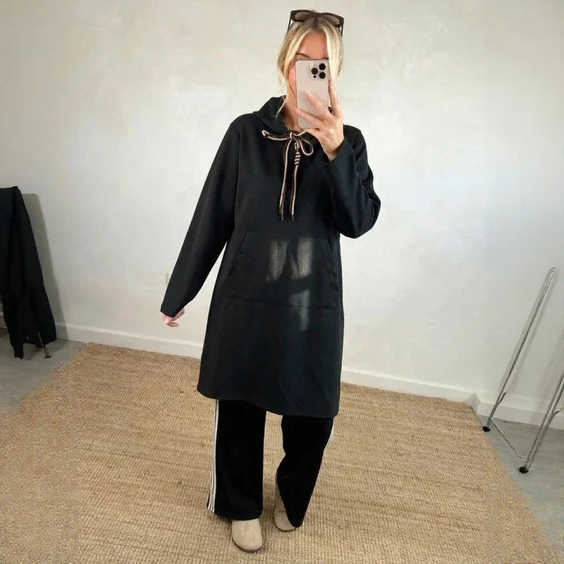 Dalen™ Dress-Style Hoodie with Urban Design