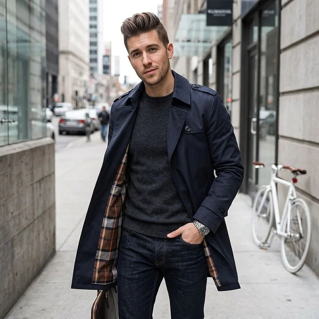 Bravon™ Coat with Imposing Cut and Premium Finish
