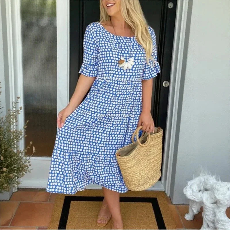 Eloria™ Dress with Relaxed Fit and Timeless Charm