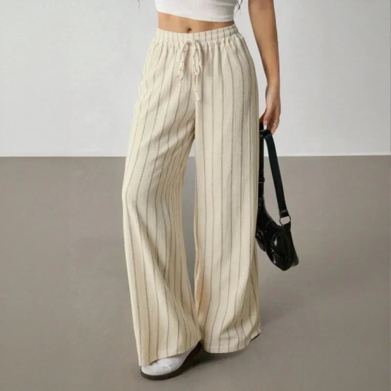 Zirelle™ Pants with Elegant Stripes and Smart Comfort