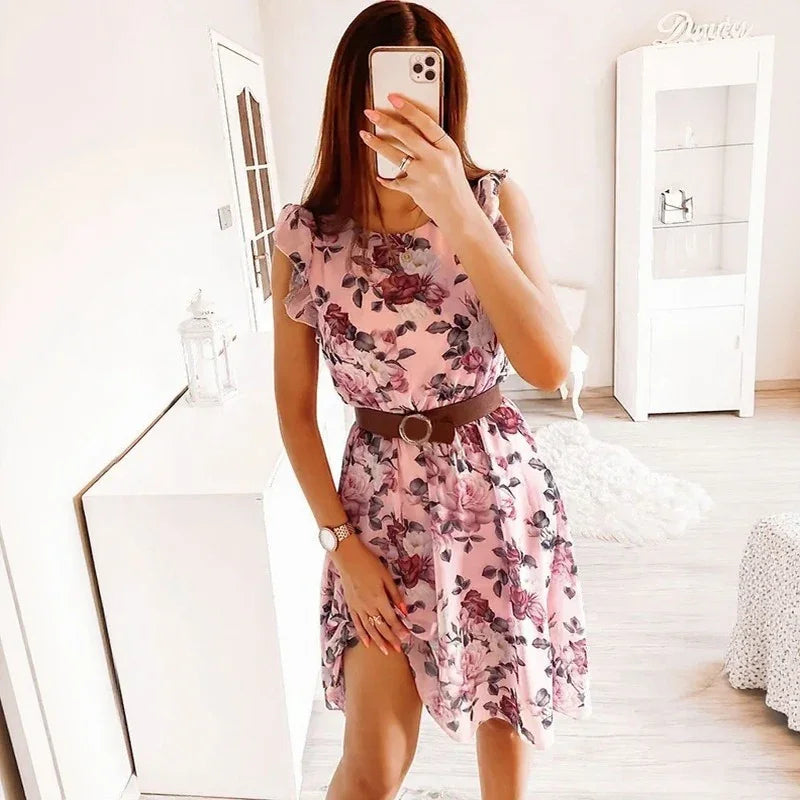 Serenelle™ Dress with Floral Elegance and Sophisticated Charm