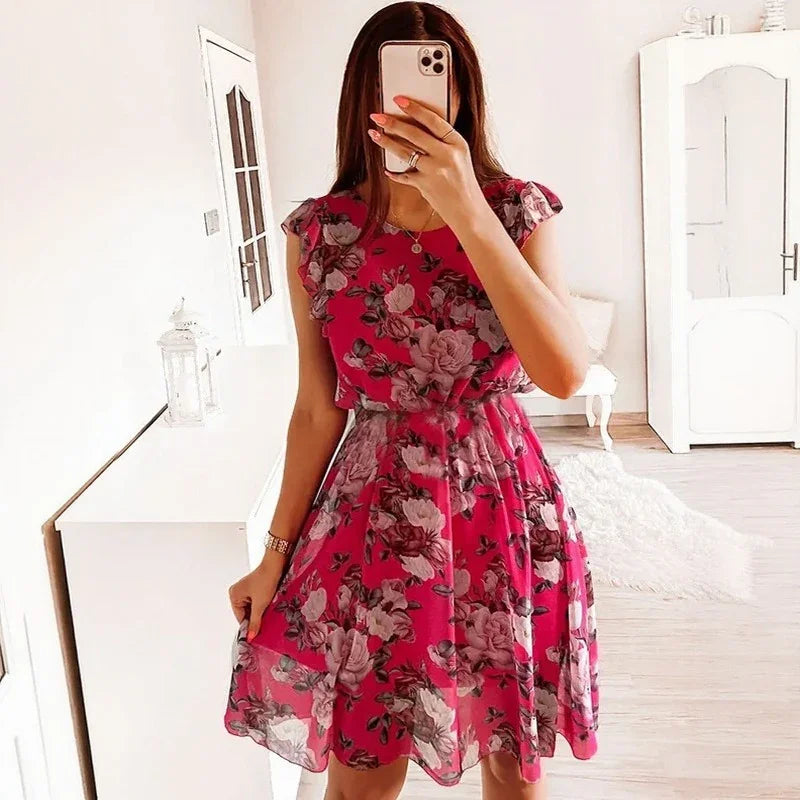 Serenelle™ Dress with Floral Elegance and Sophisticated Charm