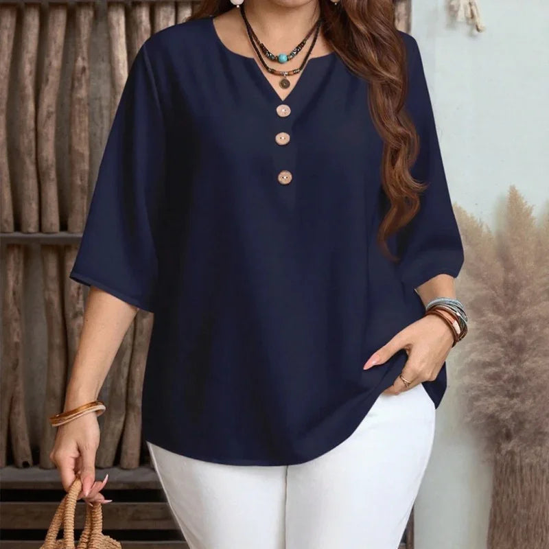 Celyra™ Blouse with Relaxed Fit and Natural Comfort