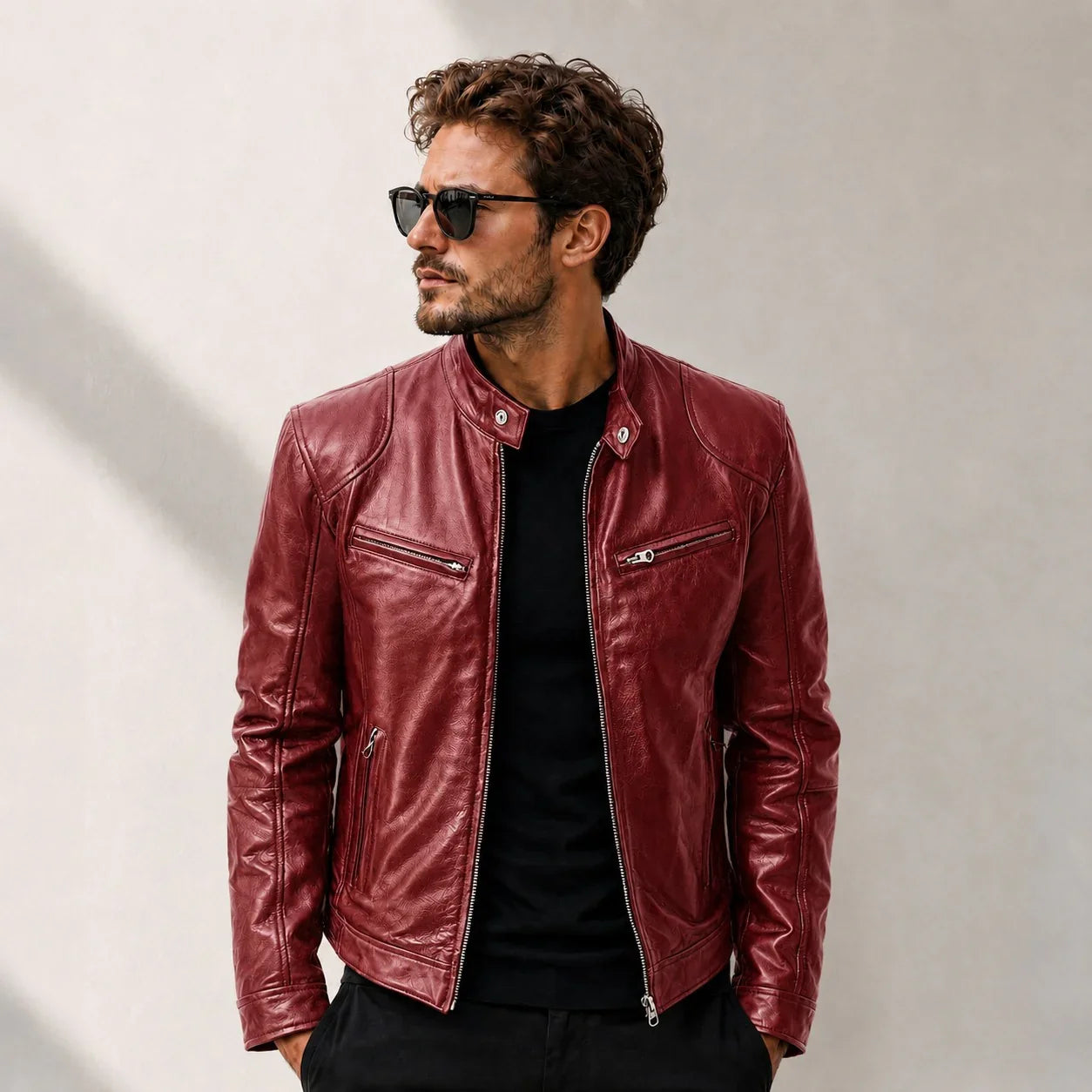 Yakuza™ Jacket in Premium Leather with a Minimalist, Timeless Design