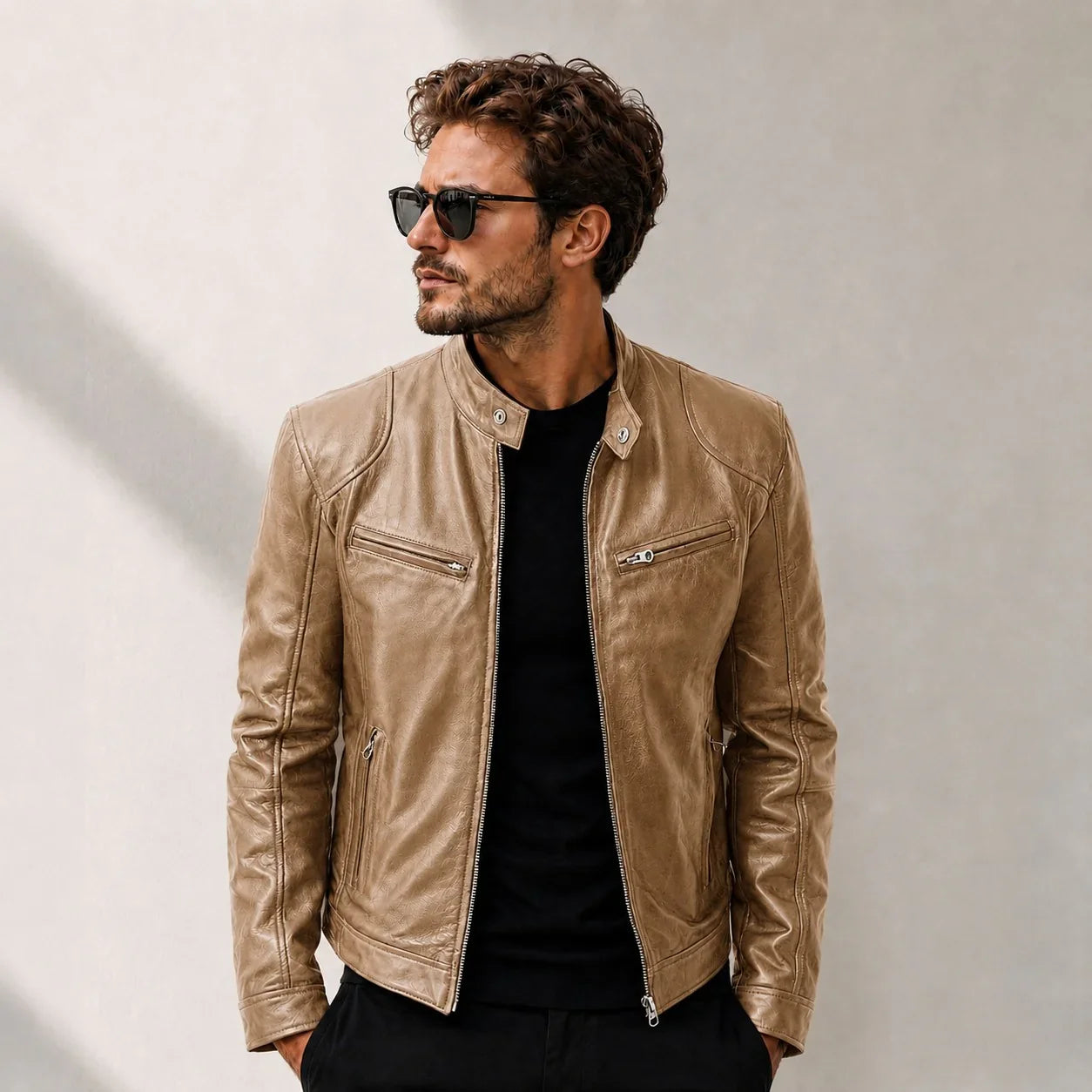 Yakuza™ Jacket in Premium Leather with a Minimalist, Timeless Design