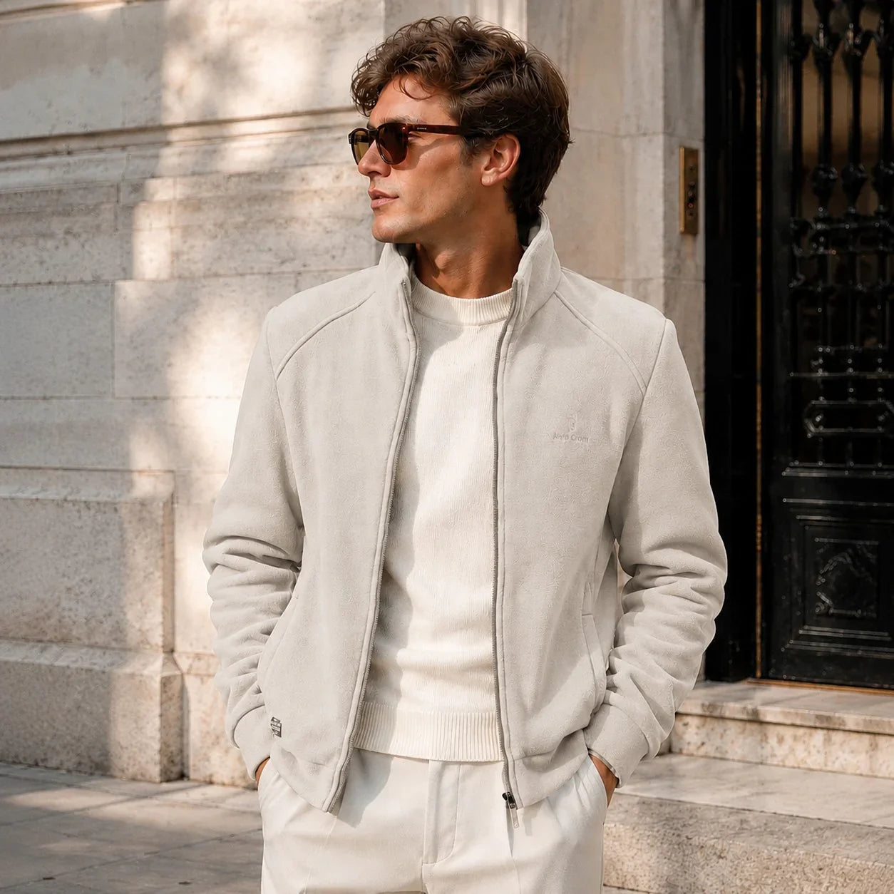 Arven™ Jacket with High Collar and Casual Elegance