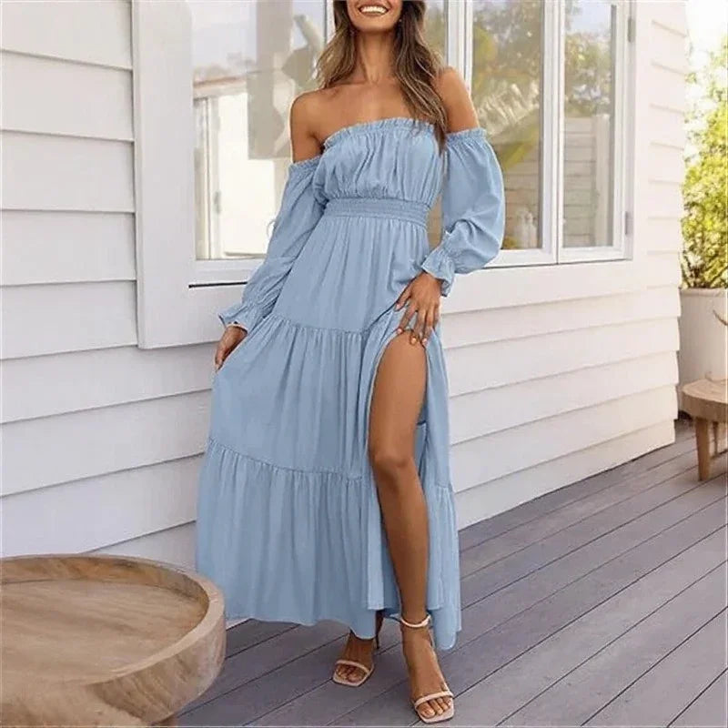 Ravienna™ Off-Shoulder Dress With Sophisticated Flow