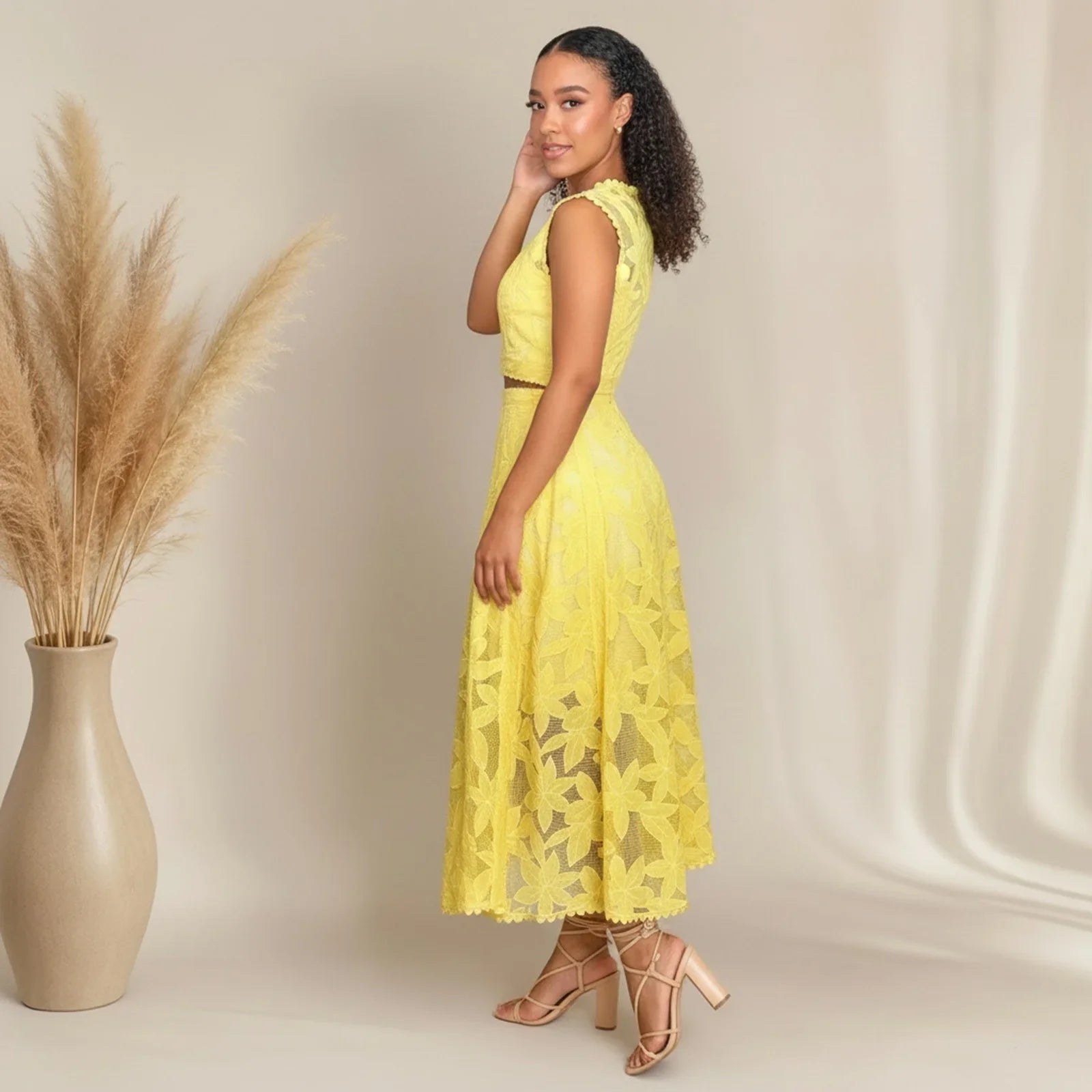Alessa™ Floral Tulle Set with Delicate Elegance
