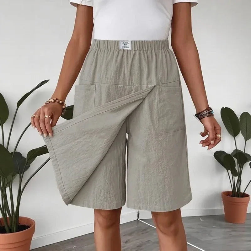 Celenne™ Linen Blend Skort with Premium Comfort