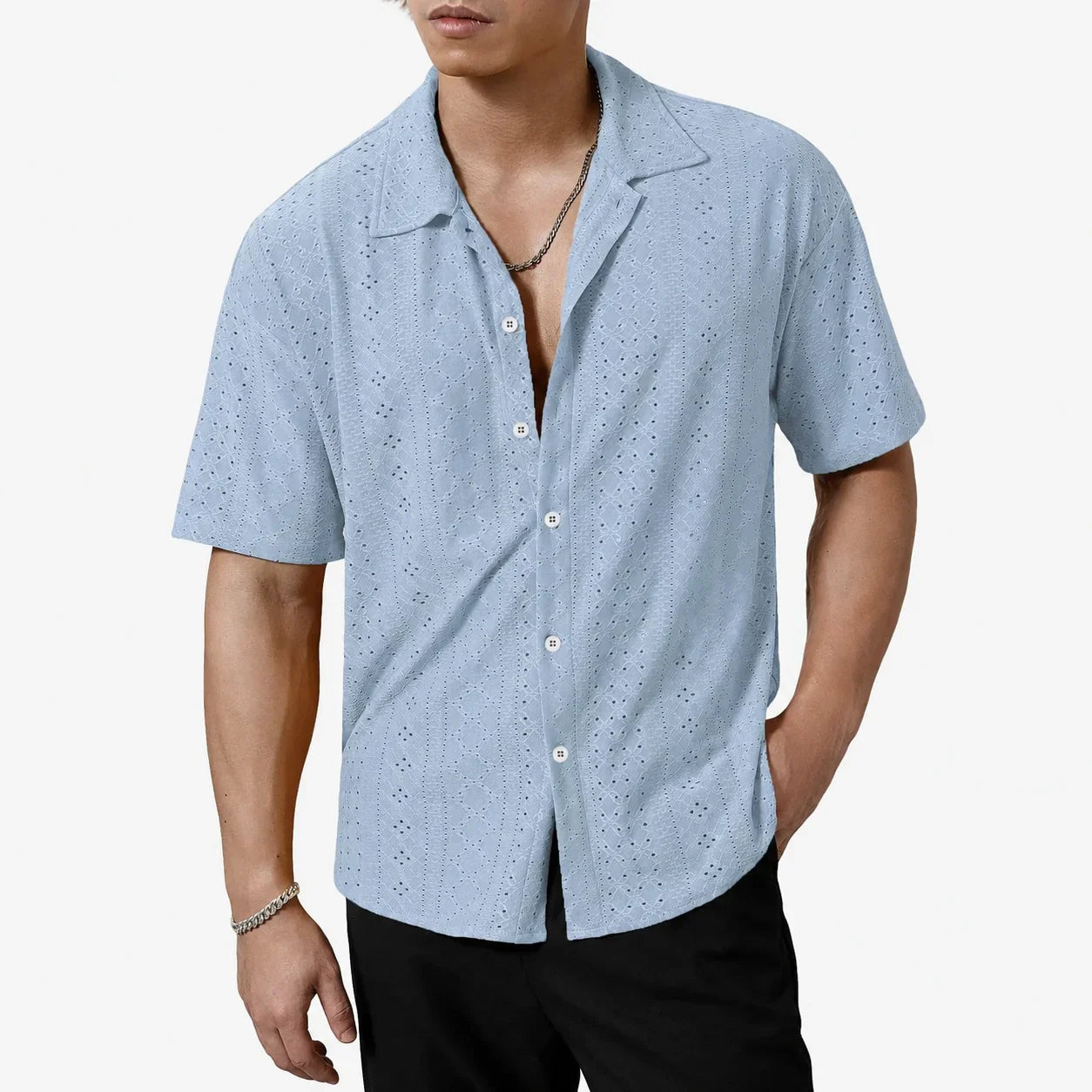 Orvieto™ Short Sleeve Shirt in Breathable Knit Fabric