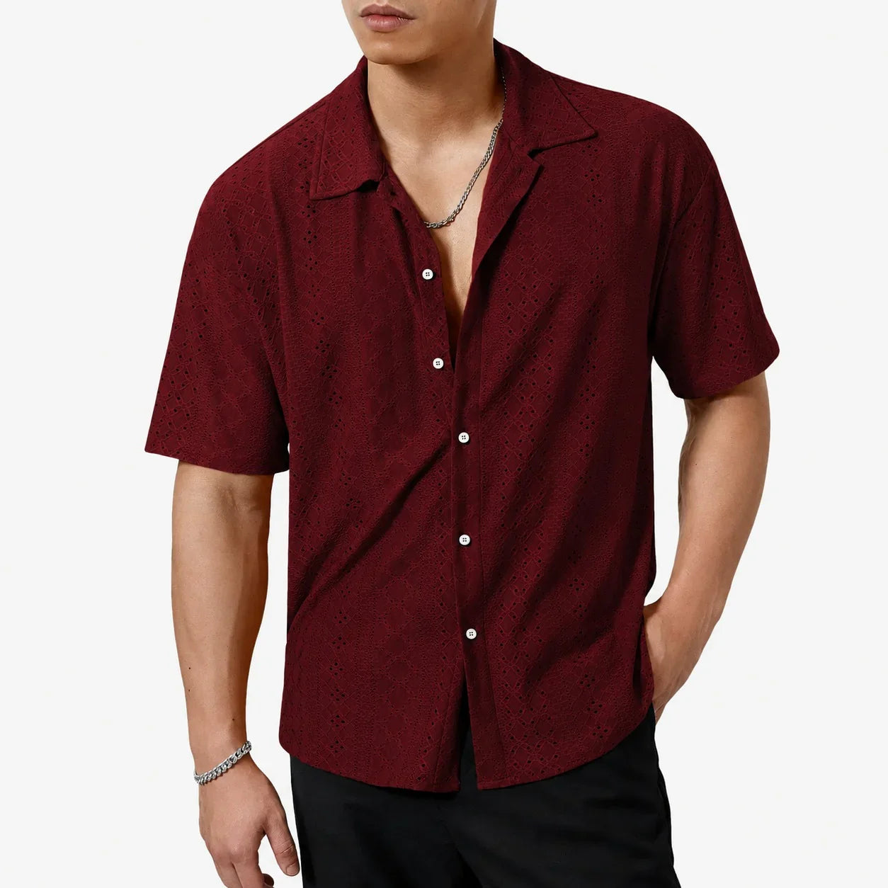 Orvieto™ Short Sleeve Shirt in Breathable Knit Fabric