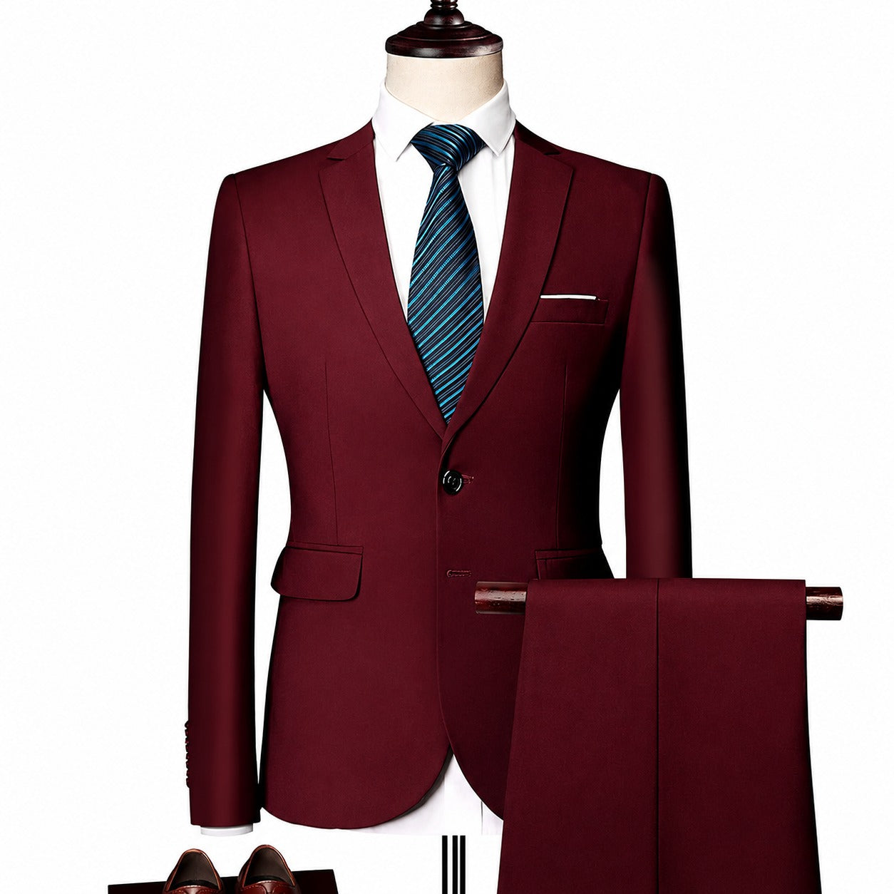 Monaco Royal™ Suit Set with Premium Tailored Blazer and Slim Fit Pants