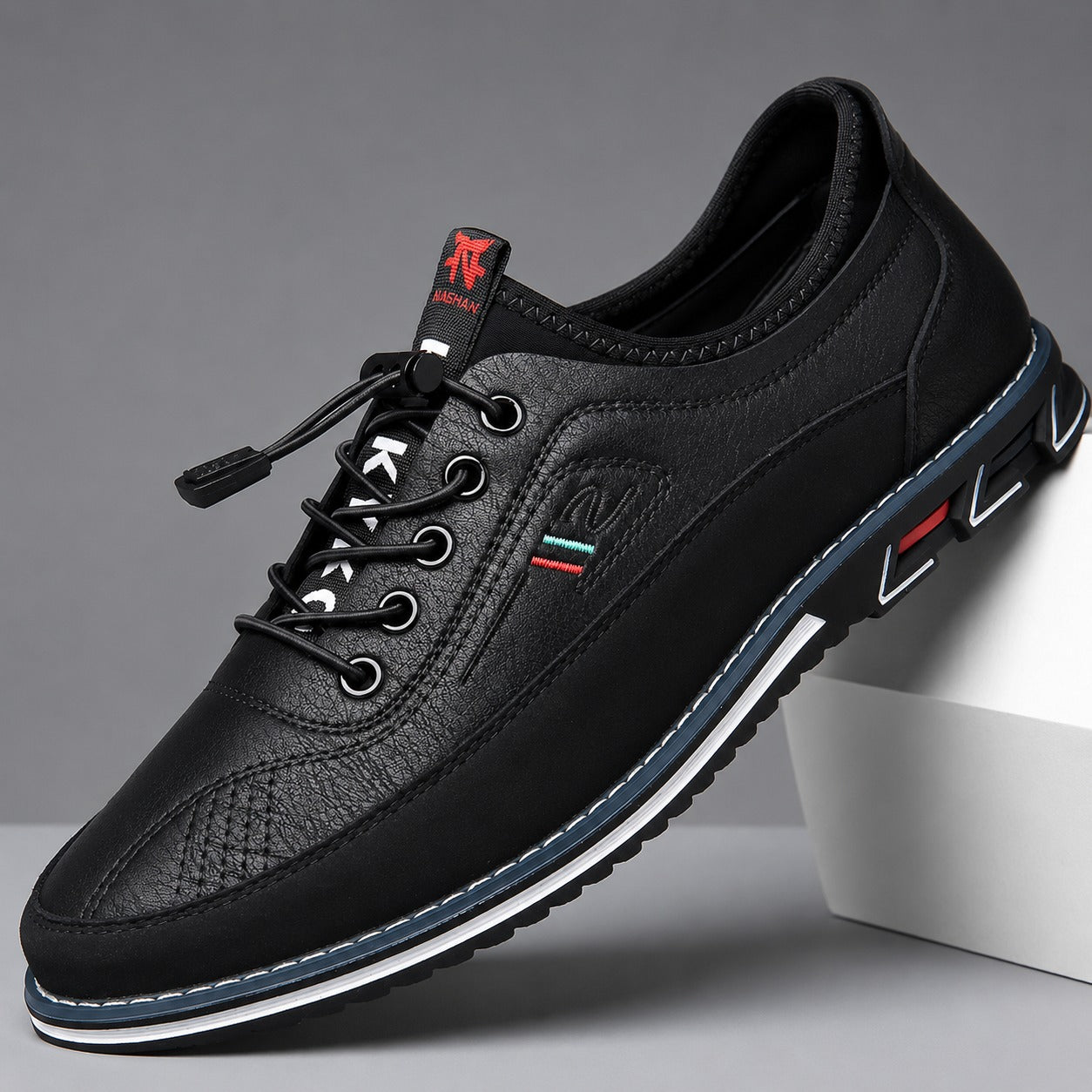 Milan™ Premium Leather Sneakers with Quick-Fit Closure