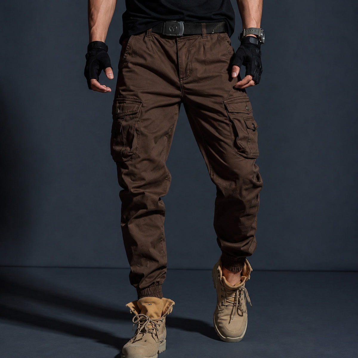 Roven™ Cargo Pants with Military-Inspired Tactical Styling and Jogger Cuffs